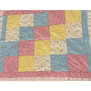 40x32 Vintage Winnie The Pooh Patchwork Quilt Double Sided Baby Blanket‎ Classic